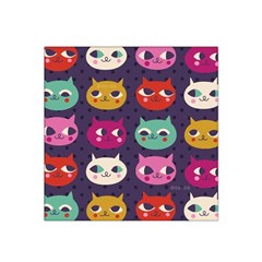 Colorful Kitties Satin Bandana Scarf by Brittlevirginclothing