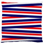 Red White Blue Patriotic Ribbons Large Cushion Case (Two Sides) Front