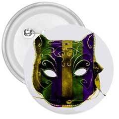 Catwoman Mardi Gras Mask 3  Buttons by dflcprints