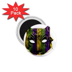 Catwoman Mardi Gras Mask 1 75  Magnets (10 Pack)  by dflcprints