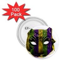 Catwoman Mardi Gras Mask 1 75  Buttons (100 Pack)  by dflcprints