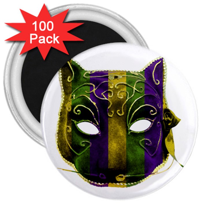 Catwoman Mardi Gras Mask 3  Magnets (100 pack)