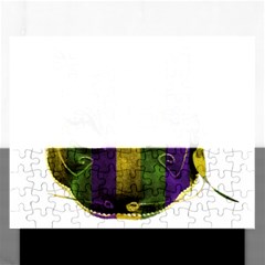 Catwoman Mardi Gras Mask Rectangular Jigsaw Puzzl by dflcprints