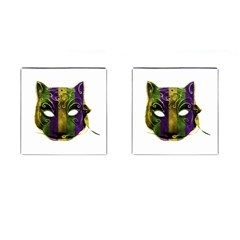 Catwoman Mardi Gras Mask Cufflinks (square) by dflcprints