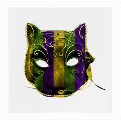 Catwoman Mardi Gras Mask Medium Glasses Cloth (2-side) by dflcprints