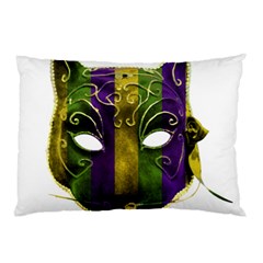 Catwoman Mardi Gras Mask Pillow Case by dflcprints