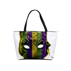 Catwoman Mardi Gras Mask Shoulder Handbags by dflcprints