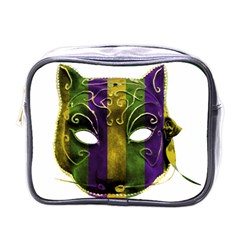 Catwoman Mardi Gras Mask Mini Toiletries Bags by dflcprints