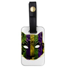 Catwoman Mardi Gras Mask Luggage Tags (one Side)  by dflcprints