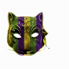 Catwoman Mardi Gras Mask Large Garden Flag (two Sides) by dflcprints