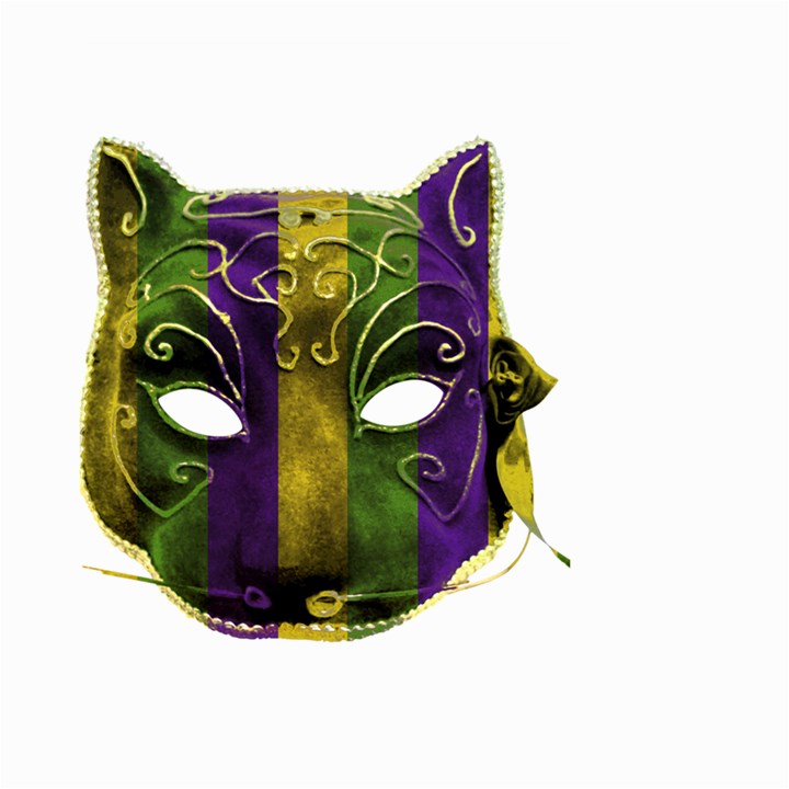 Catwoman Mardi Gras Mask Large Garden Flag (Two Sides)