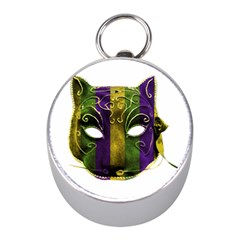 Catwoman Mardi Gras Mask Mini Silver Compasses by dflcprints