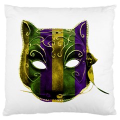 Catwoman Mardi Gras Mask Standard Flano Cushion Case (one Side) by dflcprints