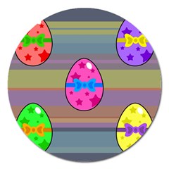 Holidays Occasions Easter Eggs Magnet 5  (round) by Nexatart