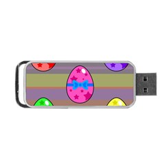 Holidays Occasions Easter Eggs Portable Usb Flash (one Side) by Nexatart