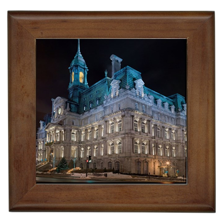 Montreal Quebec Canada Building Framed Tiles