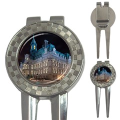 Montreal Quebec Canada Building 3-in-1 Golf Divots by Nexatart