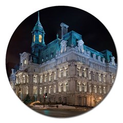 Montreal Quebec Canada Building Magnet 5  (round) by Nexatart