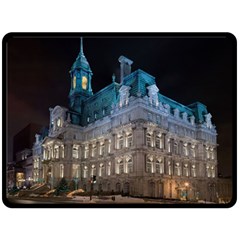 Montreal Quebec Canada Building Fleece Blanket (large) 