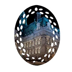 Montreal Quebec Canada Building Ornament (oval Filigree) by Nexatart