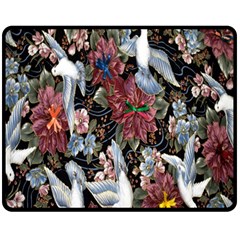 Quilt Double Sided Fleece Blanket (medium)  by Nexatart