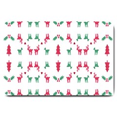 Reindeer Pattern Large Doormat  by Nexatart