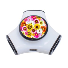 Flowers Blossom Bloom Nature Plant 3-port Usb Hub by Nexatart