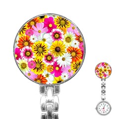 Flowers Blossom Bloom Nature Plant Stainless Steel Nurses Watch by Nexatart