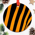 Tiger Pattern Ornament (Round) Front