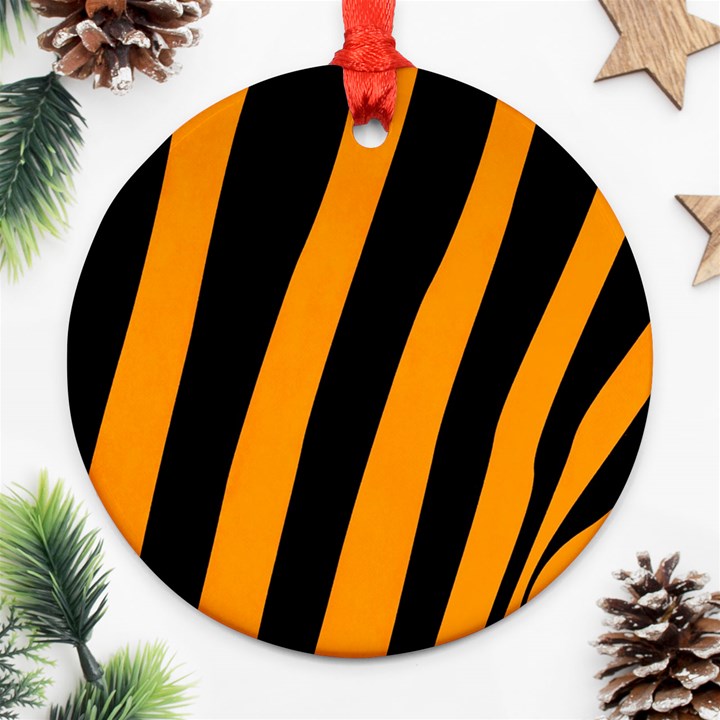 Tiger Pattern Ornament (Round)