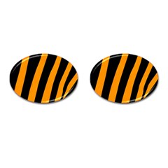 Tiger Pattern Cufflinks (oval)