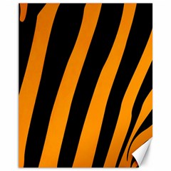 Tiger Pattern Canvas 11  X 14   by Nexatart