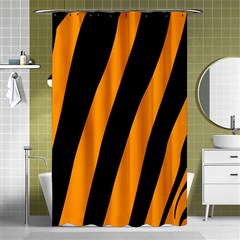 Tiger Pattern Shower Curtain 48  X 72  (small)  by Nexatart