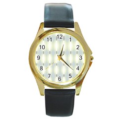 Lights Round Gold Metal Watch by Nexatart