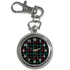 Plaid Tartan Checks Pattern Key Chain Watches by Nexatart