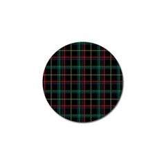 Plaid Tartan Checks Pattern Golf Ball Marker (10 Pack) by Nexatart