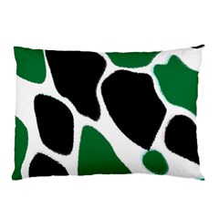 Green Black Digital Pattern Art Pillow Case (two Sides) by Nexatart