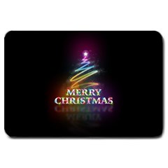 Merry Christmas Abstract Large Doormat  by Nexatart