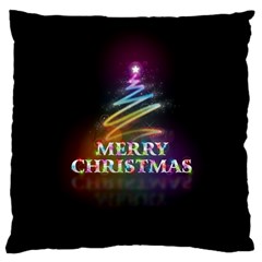 Merry Christmas Abstract Large Cushion Case (two Sides)