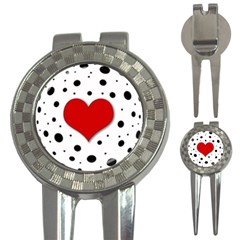 Red Heart 3-in-1 Golf Divots by Valentinaart