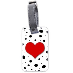 Red Heart Luggage Tags (two Sides) by Valentinaart