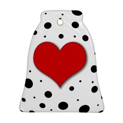 Red heart Ornament (Bell)