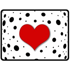 Red Heart Double Sided Fleece Blanket (large) 