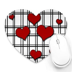 Hearts Pattern Heart Mousepads by Valentinaart