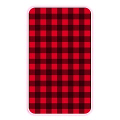 Red And Black Plaid Pattern Memory Card Reader by Valentinaart