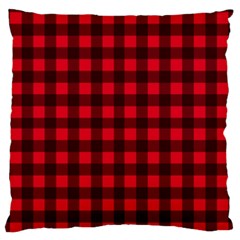 Red And Black Plaid Pattern Standard Flano Cushion Case (one Side) by Valentinaart