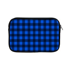 Blue And Black Plaid Pattern Apple Ipad Mini Zipper Cases by Valentinaart