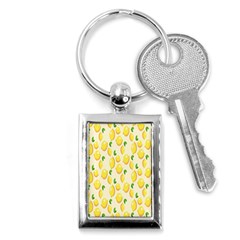 Pattern Template Lemons Yellow Key Chains (rectangle)  by Nexatart