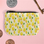 Pattern Template Lemons Yellow Mini Coin Purses Front