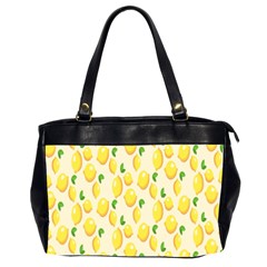 Pattern Template Lemons Yellow Office Handbags (2 Sides)  by Nexatart